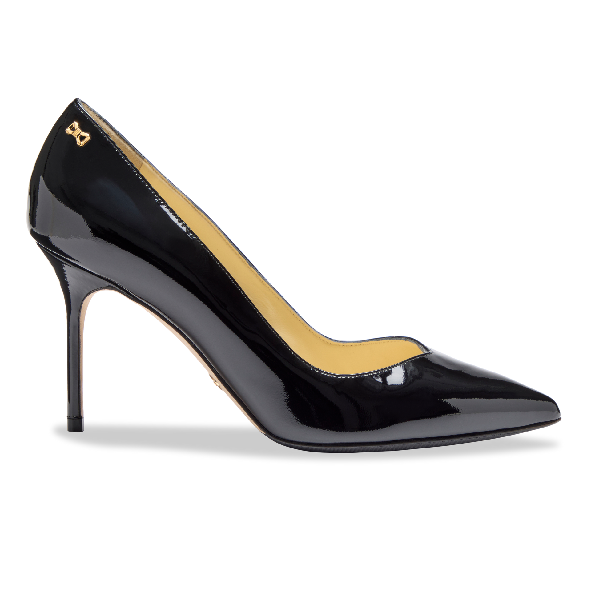 Store Prada black patent scrunch pointed toe pumps women's size 40 / 9.5