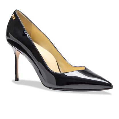 Perfect Pump 85 in Black Patent