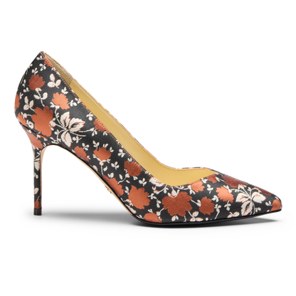 Perfect Pump 85 in Autumn Floral Jacquard