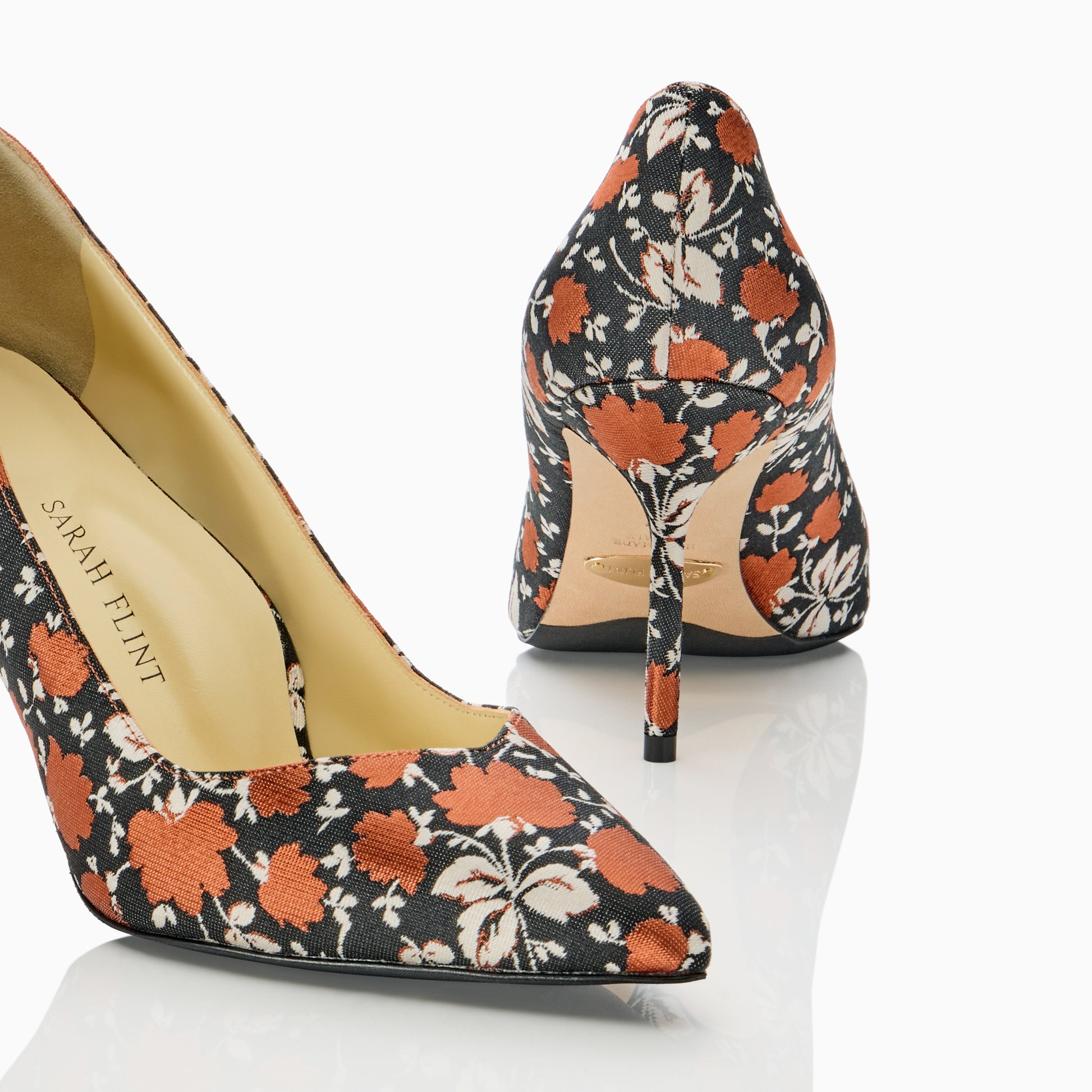 Perfect Pump 85 in Autumn Floral Jacquard