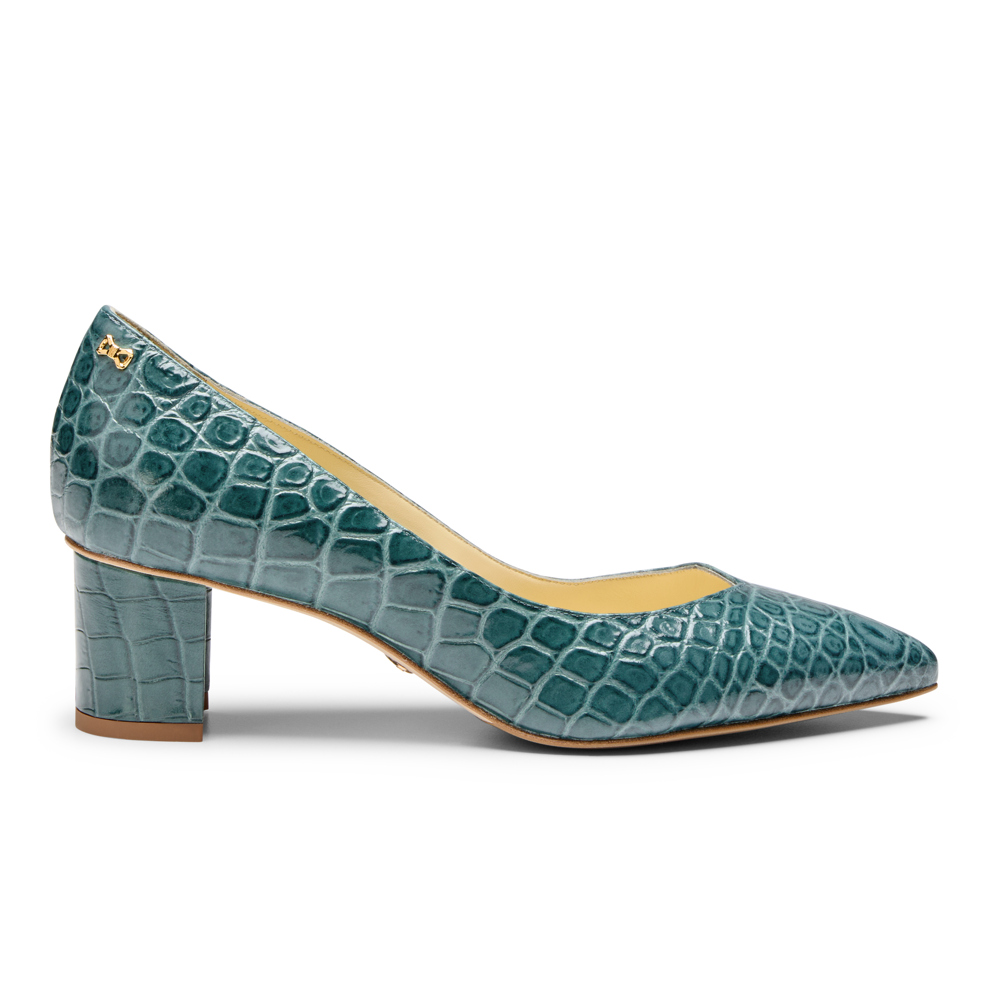 Perfect Emma in Emerald Green Croc Embossed Calf