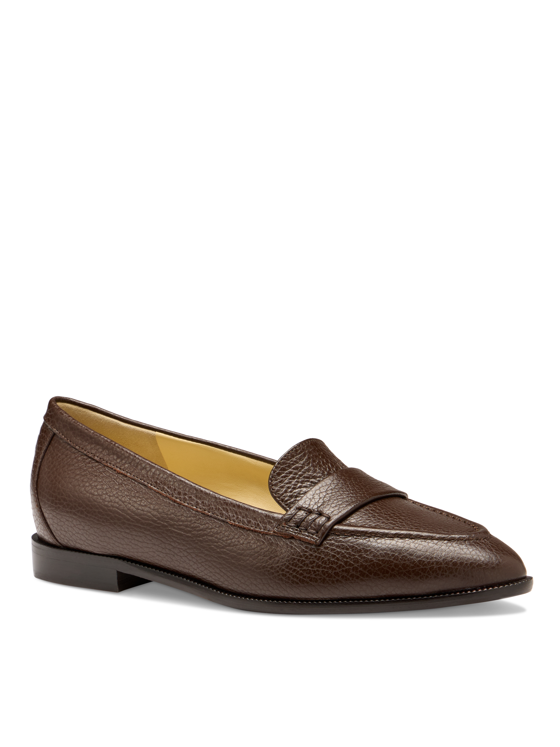 Judy Loafer in Espresso Pebbled Leather