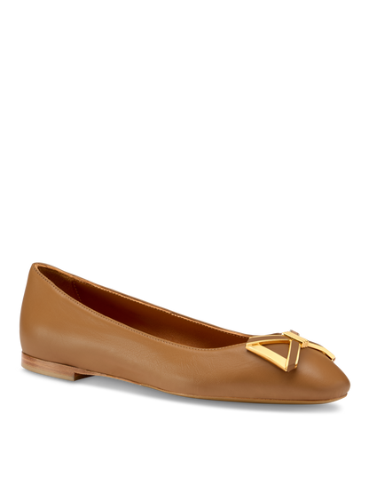 Mirjana Ballerina in Caramel Nappa