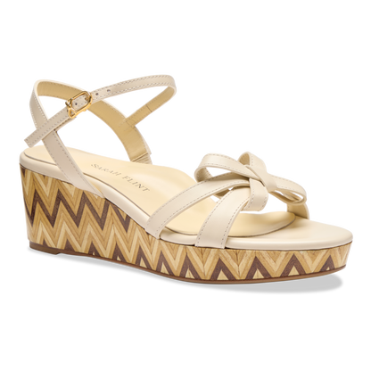 Mirjana Wedge 50 in Desert Calf