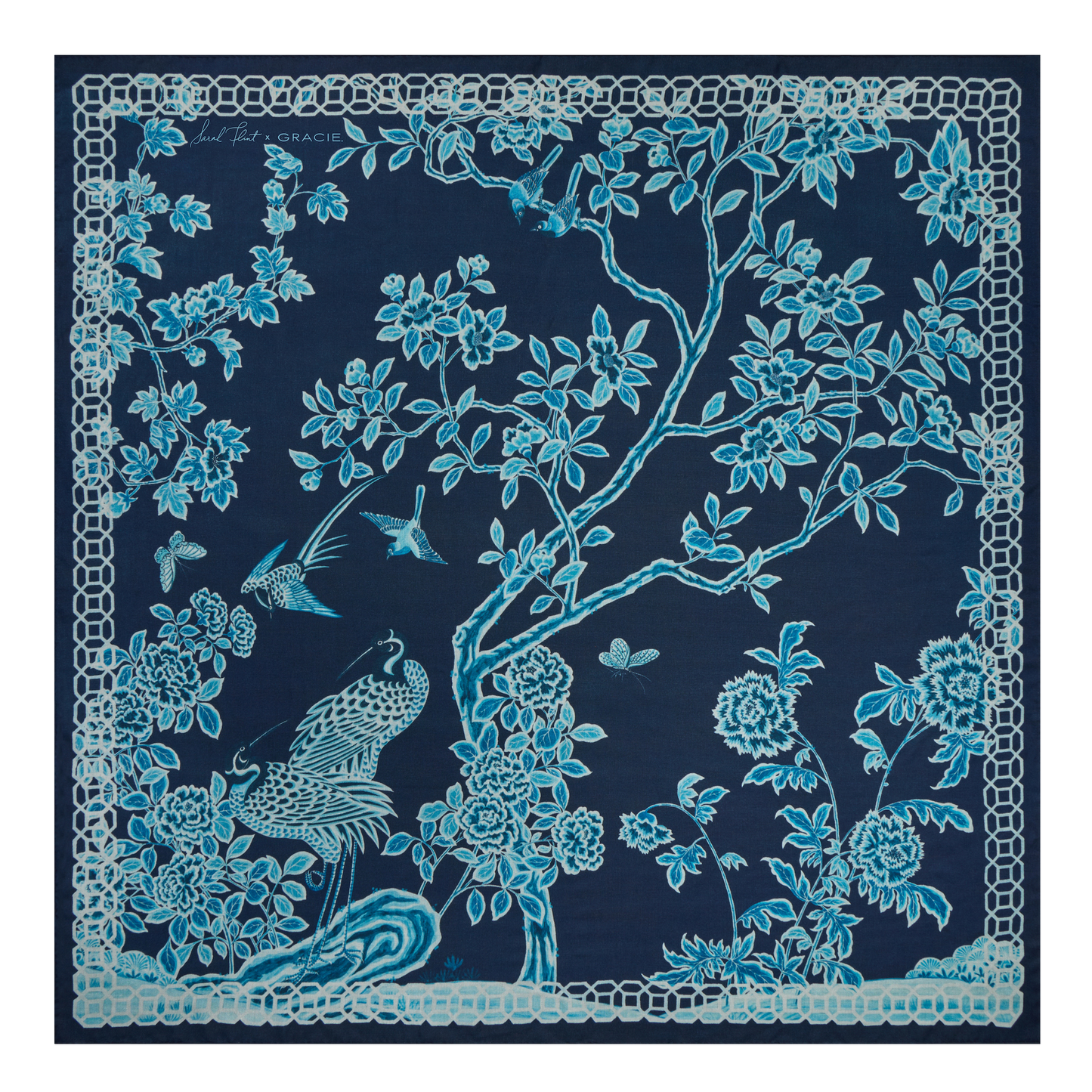 Sarah Flint X Gracie Lapis Garden Scarf 140