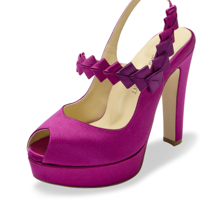 Perfect Hayworth 120 in Fuchsia Ombre Satin