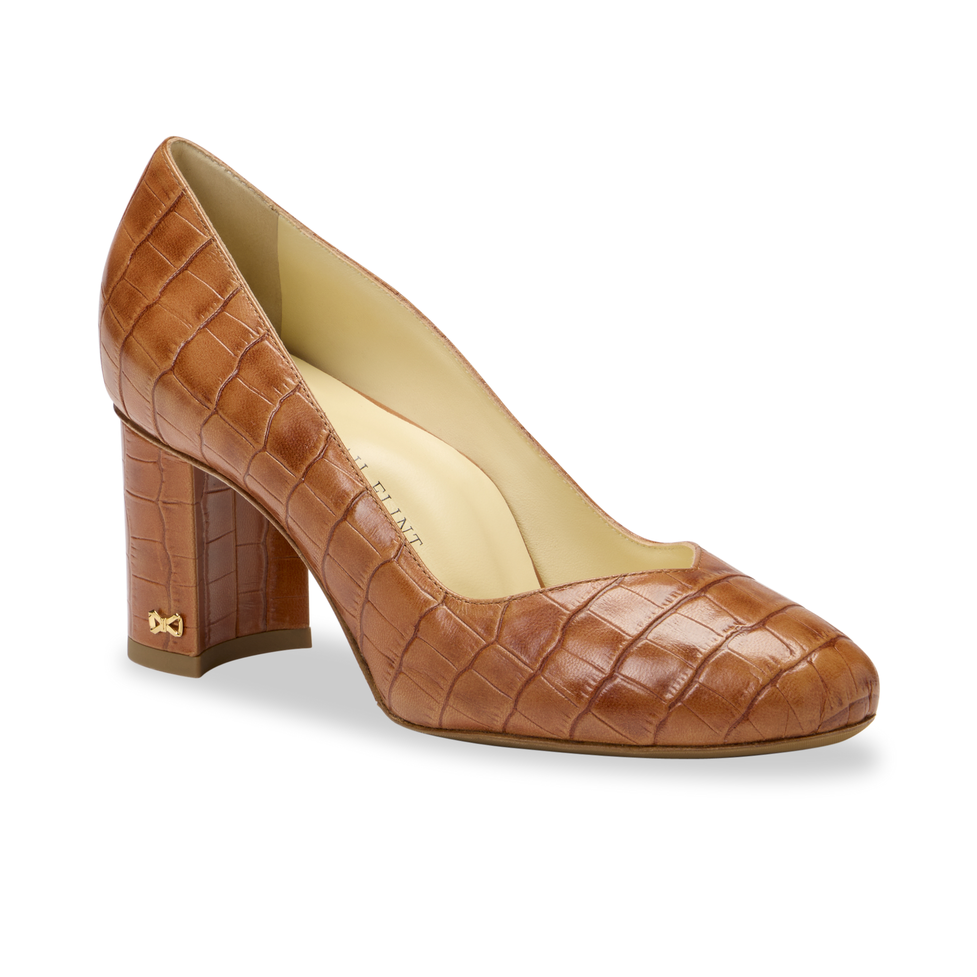 Cognac hot sale pumps leather