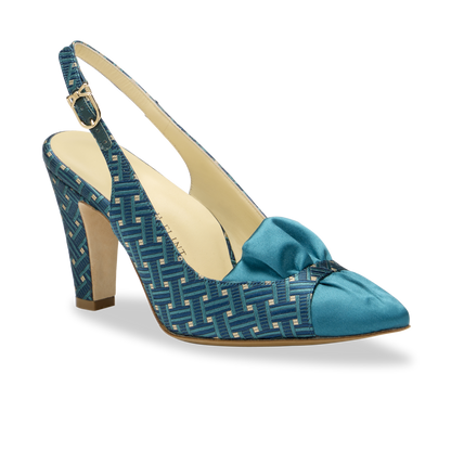 Perfect Sabina Sling 85 in Teal Deco Jacquard