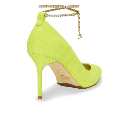 Perfect Shiffon Pump 85 in Optic Yellow Suede