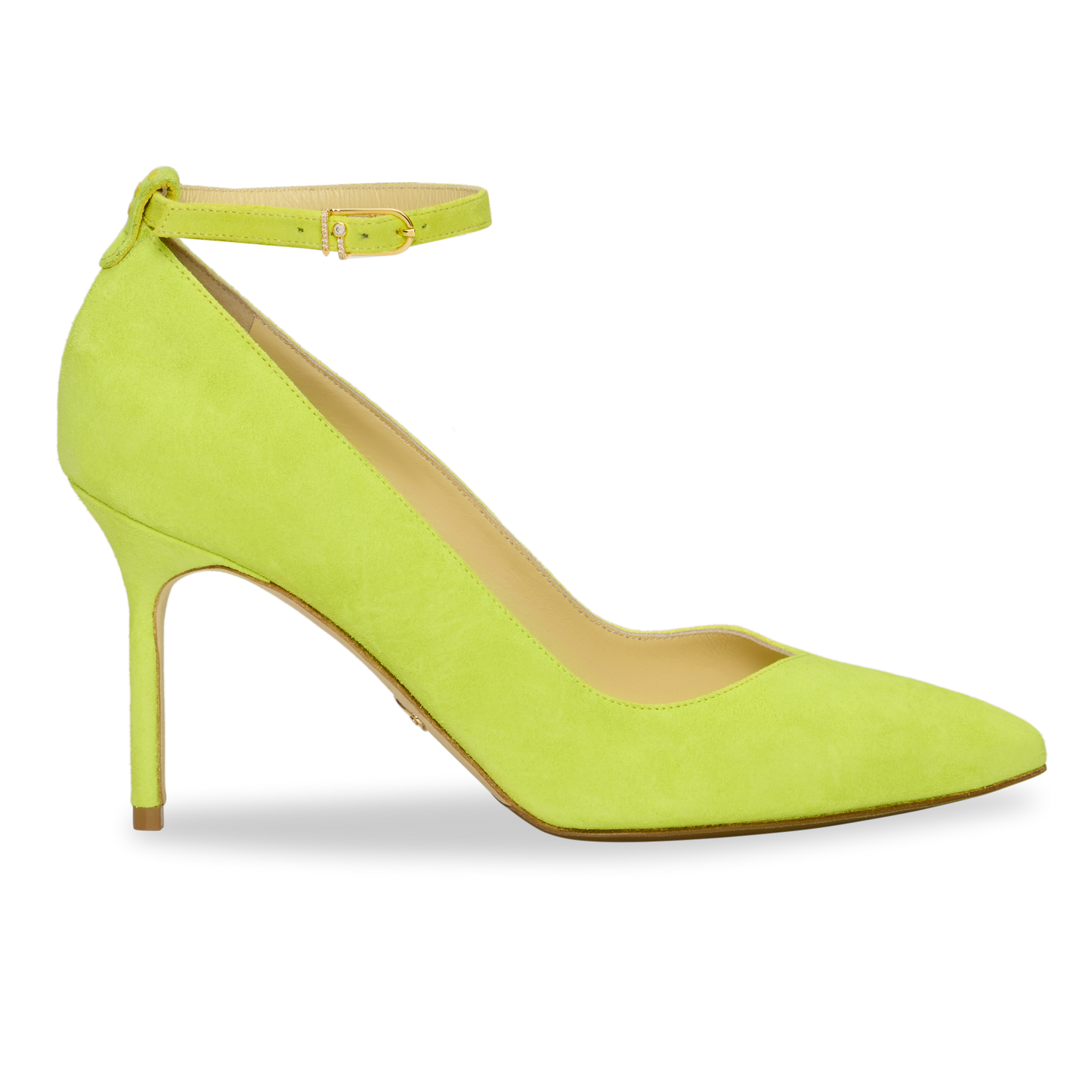 Perfect Shiffon Pump 85 in Optic Yellow Suede