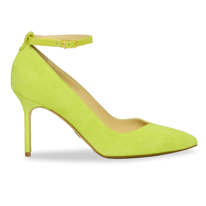 Perfect Shiffon Pump 85 in Optic Yellow Suede