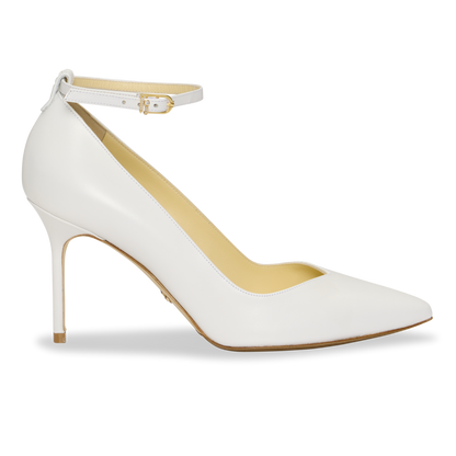 Perfect Shiffon Pump 85 in White Calf