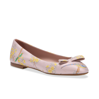 Sarah Flint X Gracie Natalie Ballerina in Pink Holts Garden Jacquard