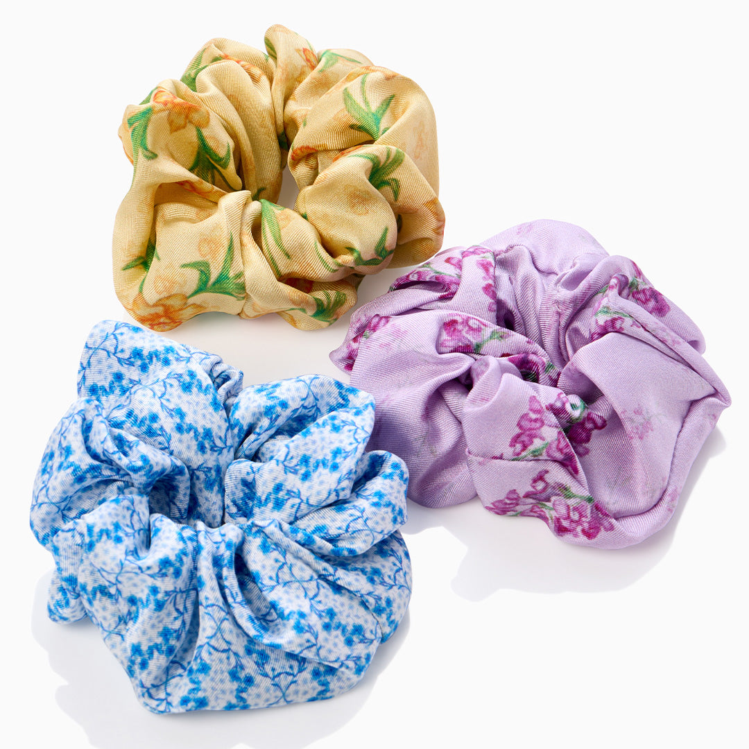 Silk Scrunchie Set