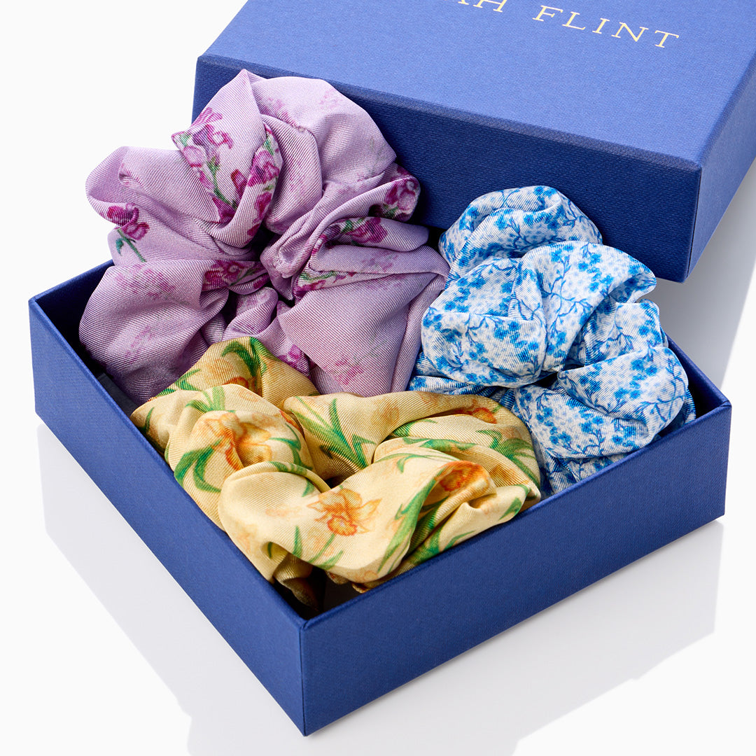 Silk Scrunchie Set