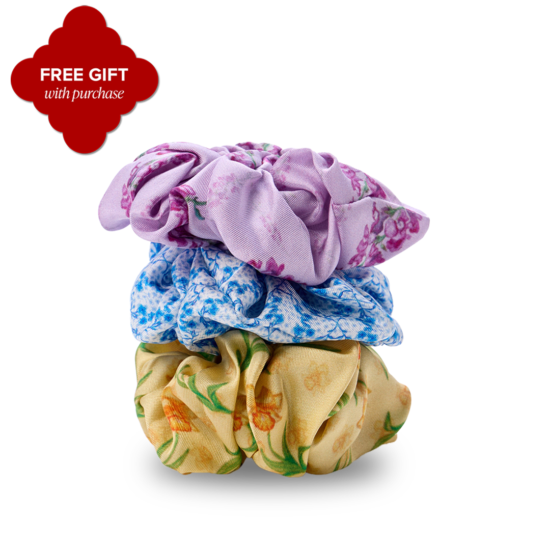 Silk Scrunchie Set