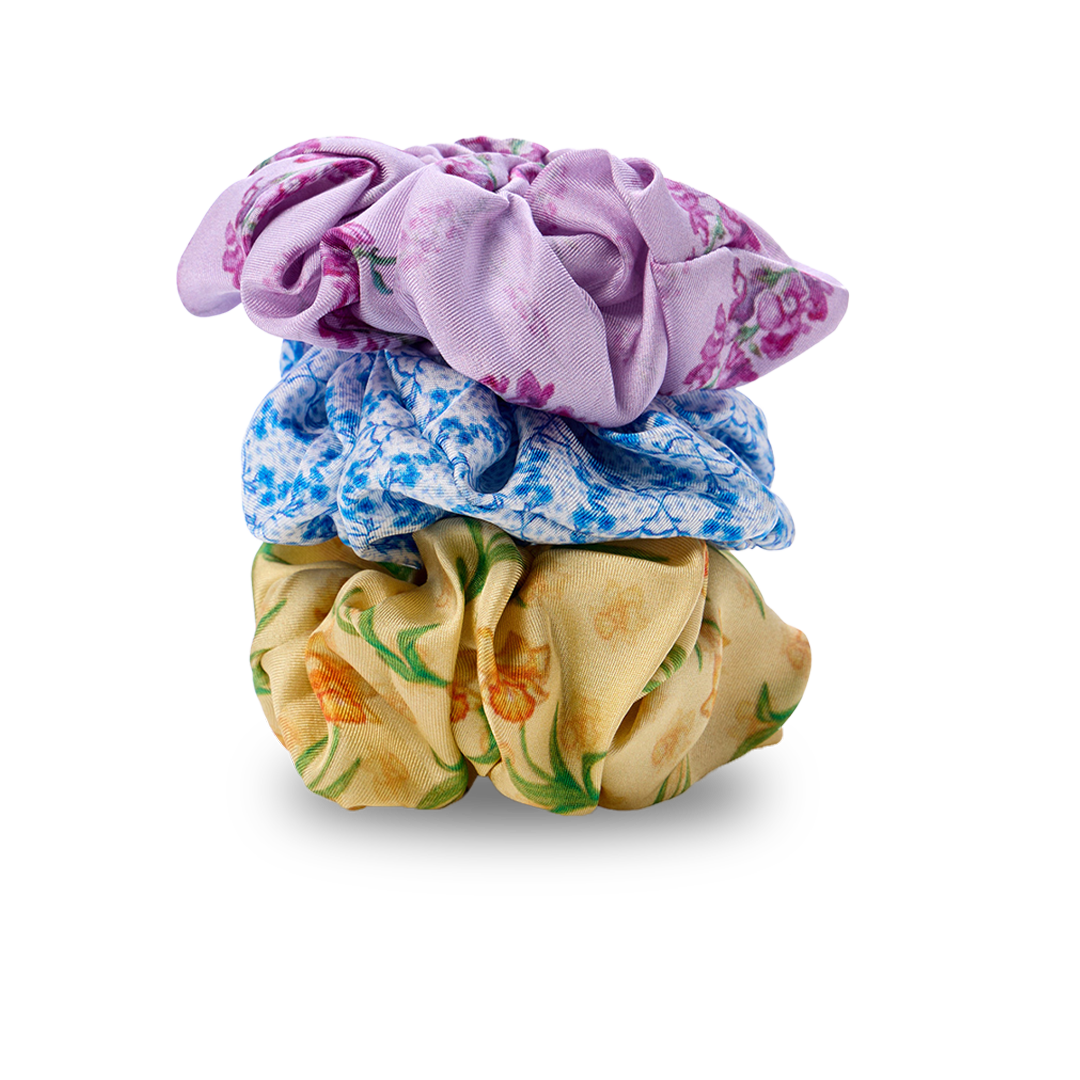 Silk Scrunchie Set