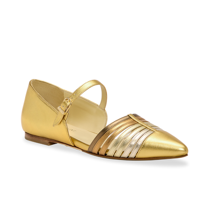 Aet D'Orsay in Bright Gold Ombre Nappa