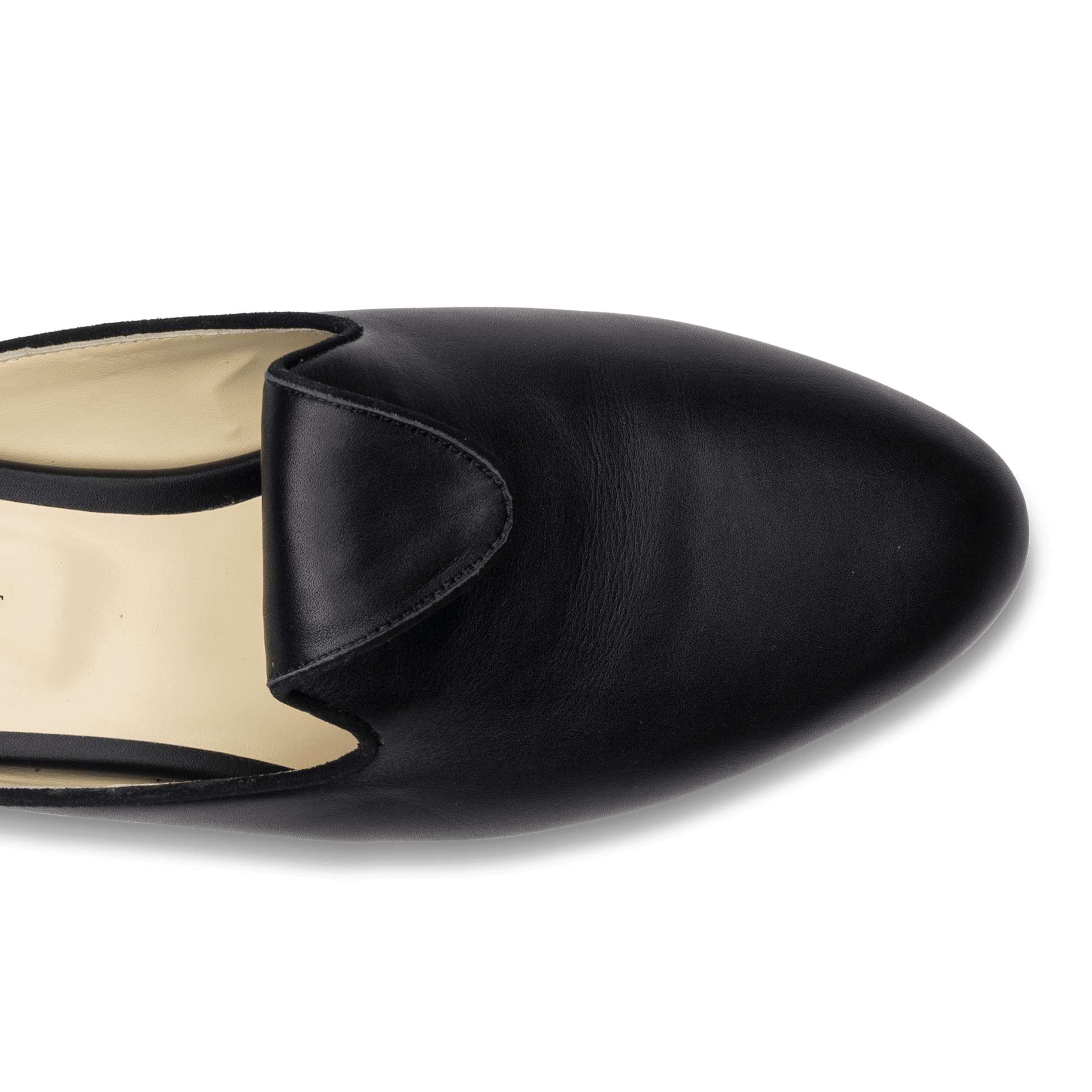 10mm Italian Made Andrea Slide Flat in Black Calf