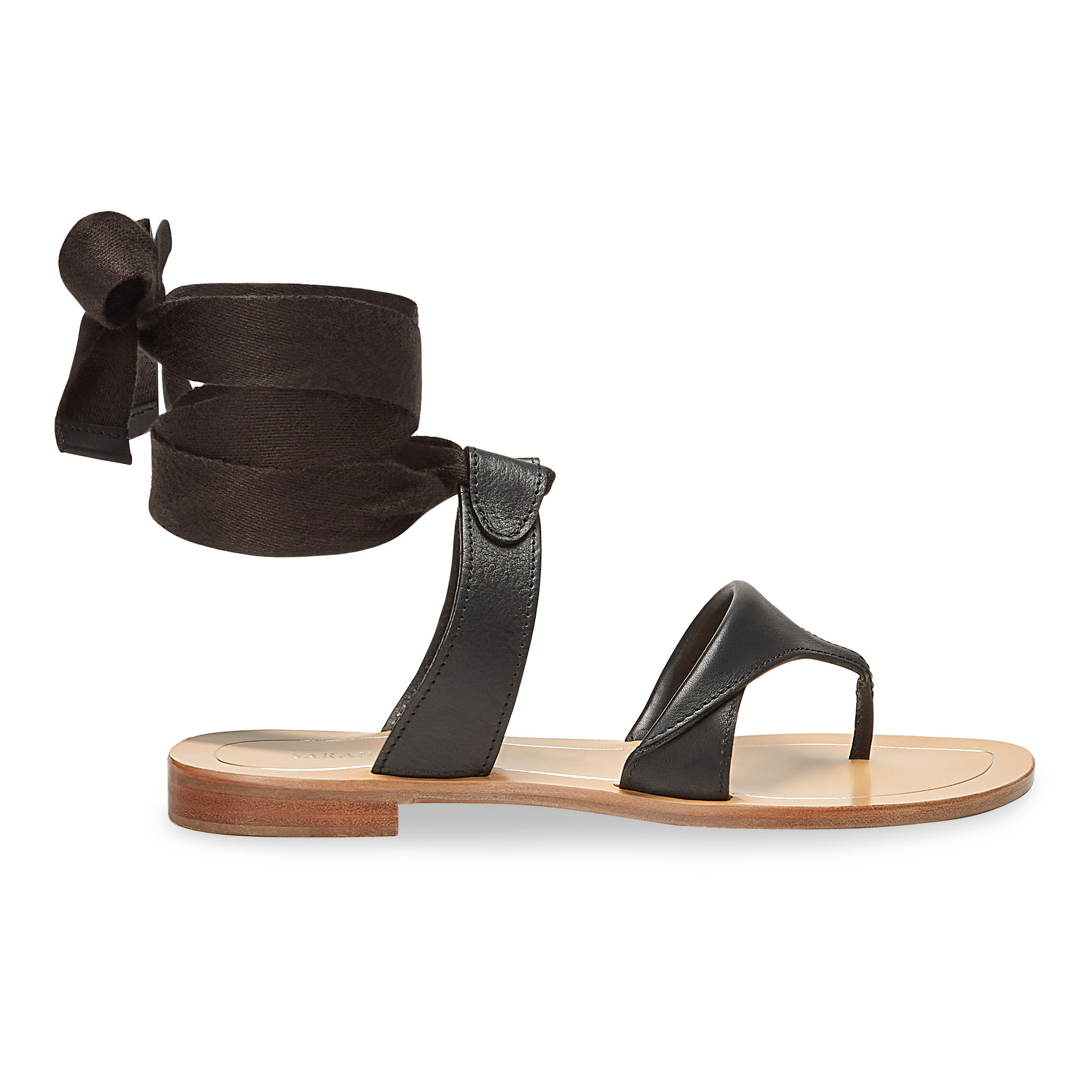 Franciscana Flat Sandals - Black