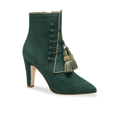 Lena 90 in Evergreen Twist Suede