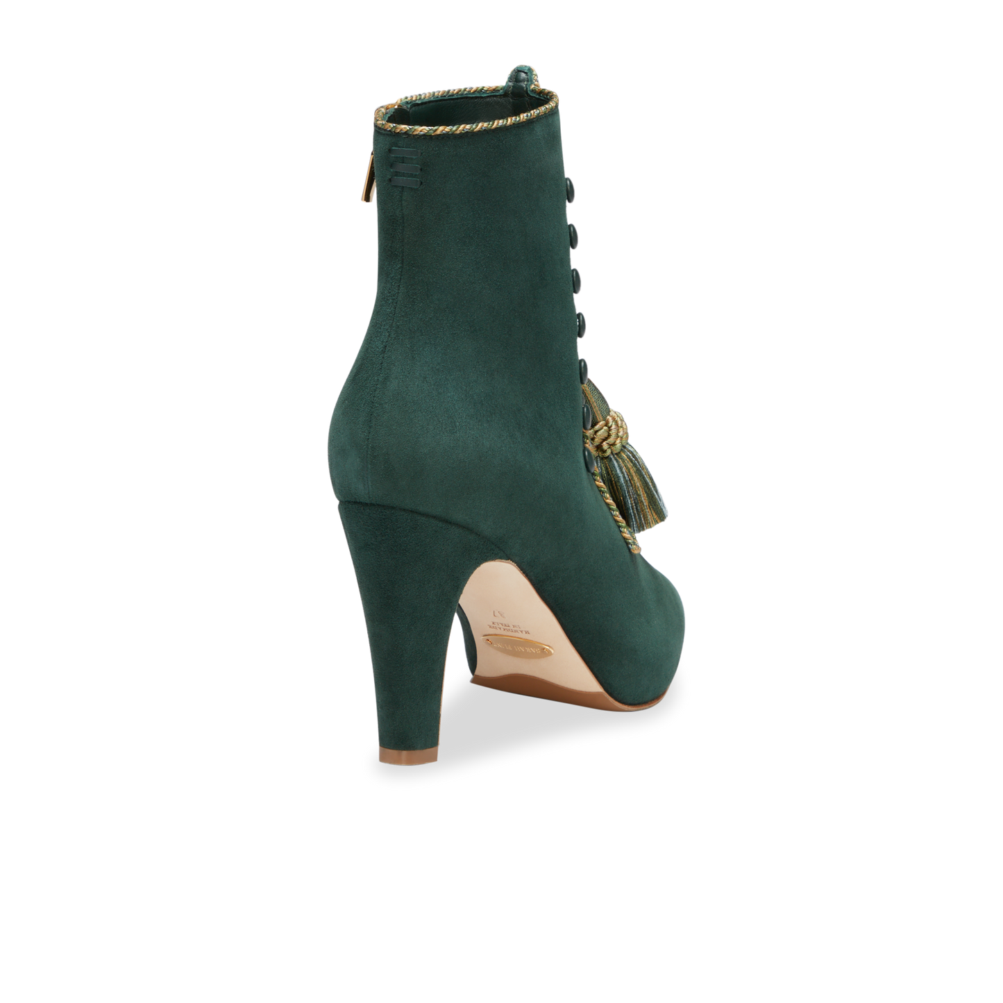 Lena 90 in Evergreen Twist Suede