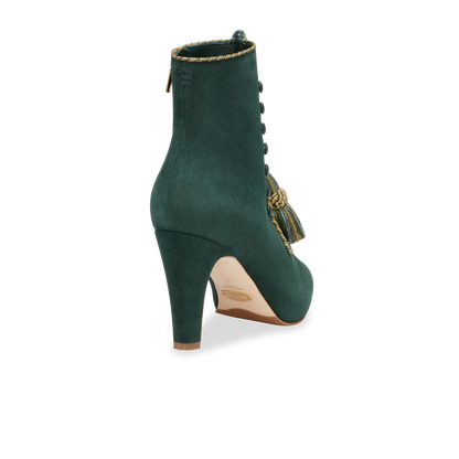 Lena 90 in Evergreen Twist Suede