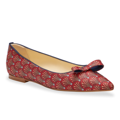 Natalie in Red Vienna Jacquard