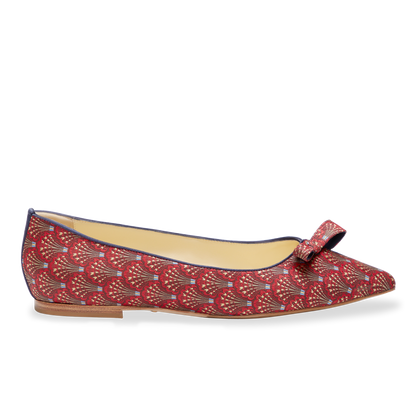 Natalie in Red Vienna Jacquard