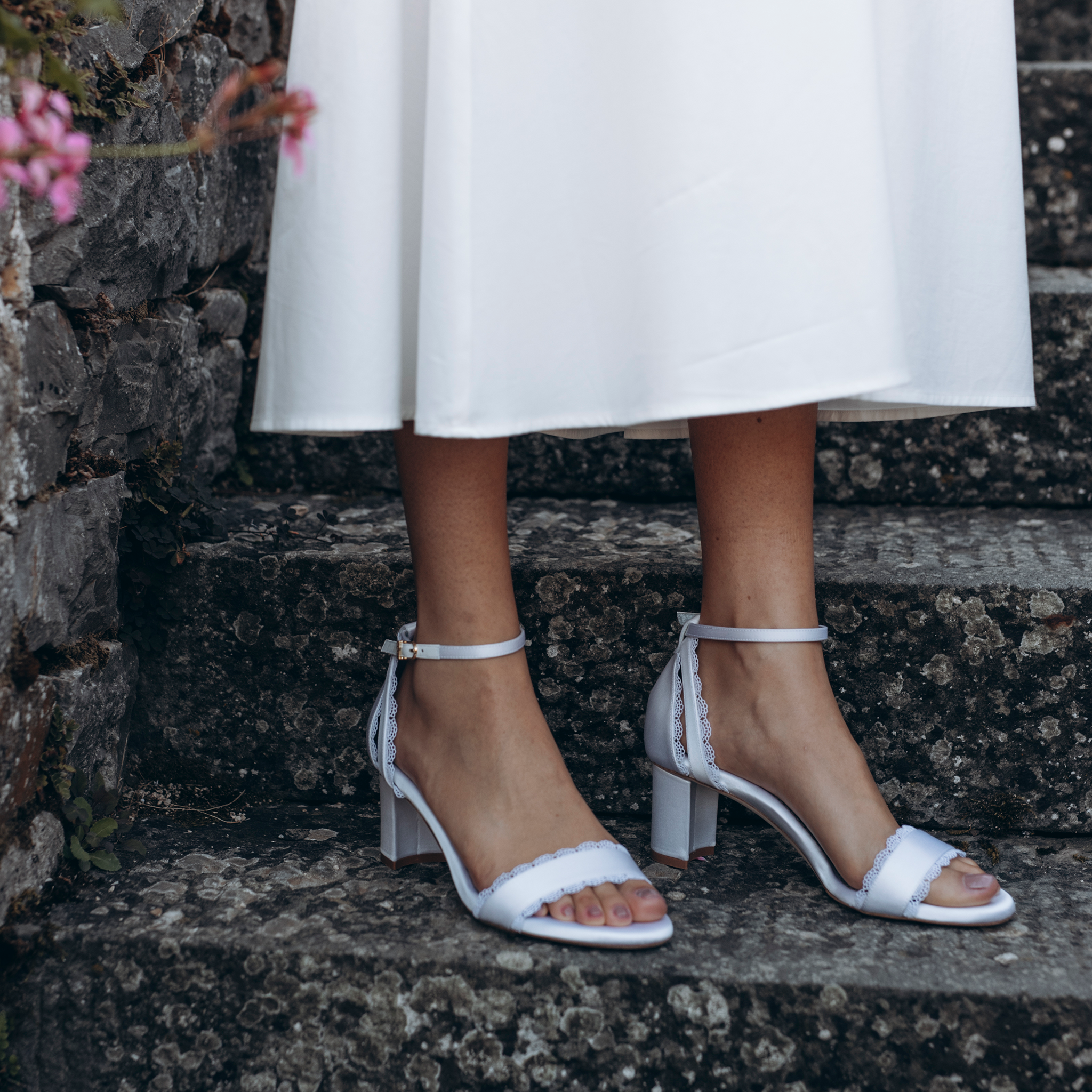 Block Heel Wedding Shoes | Bridal Wedges & Heels – Charlotte Mills US