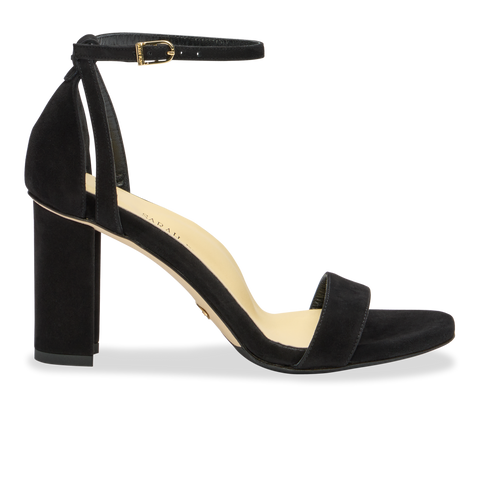 Unisa Mareli-KS Black suede block heel dress shoe