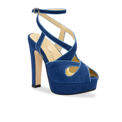 Perfect Sharon 120 in Royal Navy Suede