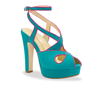 Perfect Sharon 120 in Turquoise Suede