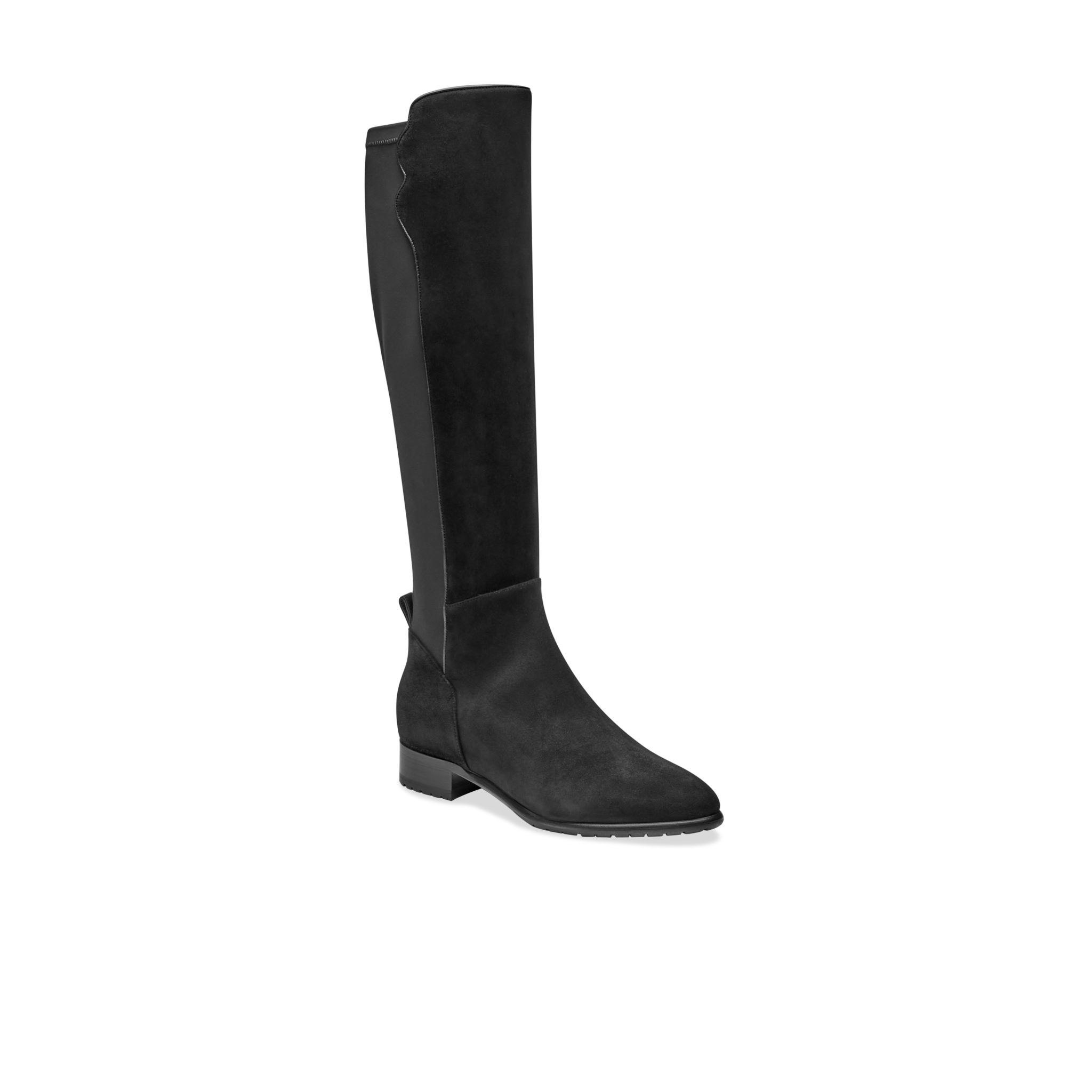 Perfect Stretch Boot 30 | Water-Resistant Black Suede | Sarah Flint