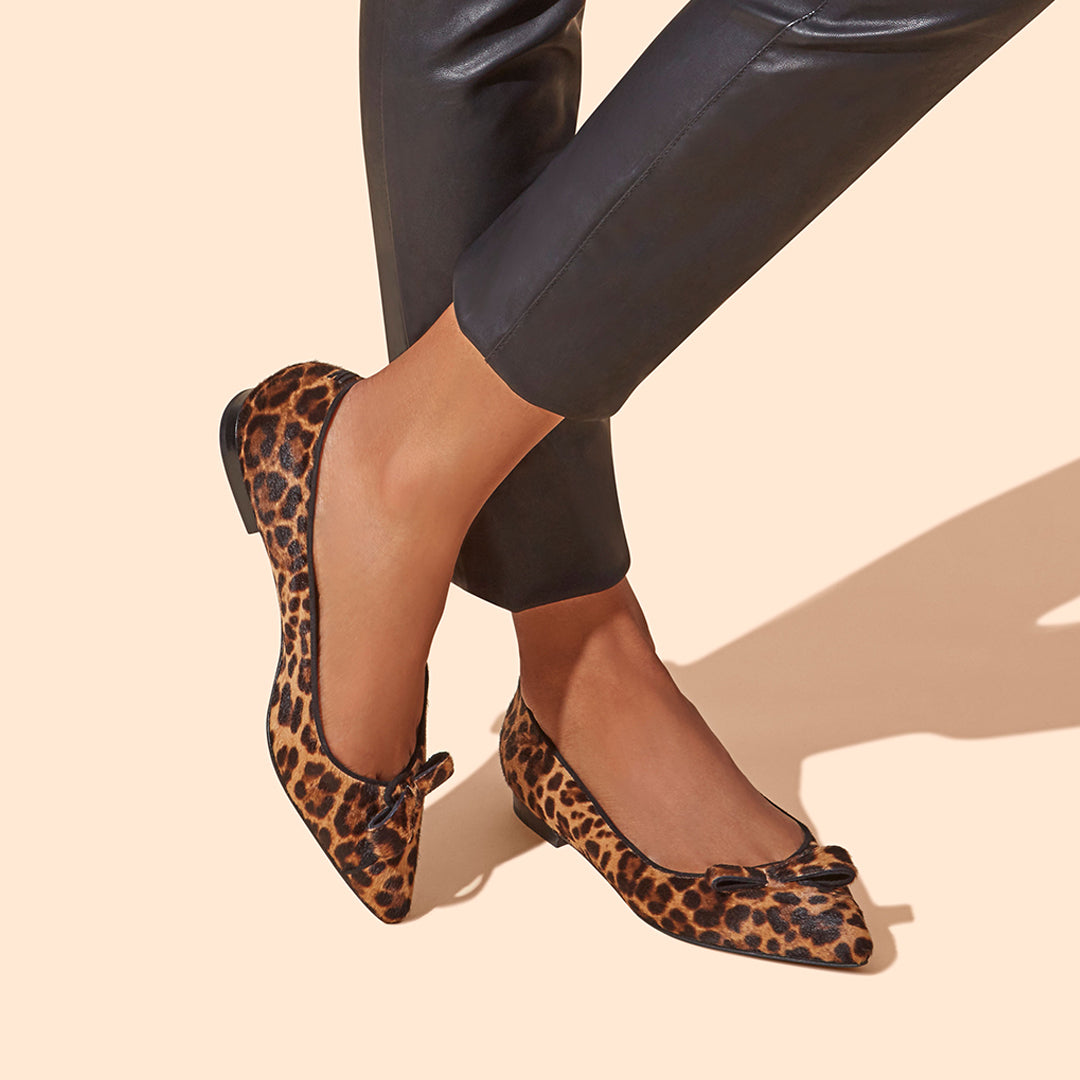 Natalie Chocolate Leopard Hair Calf Sarah Flint