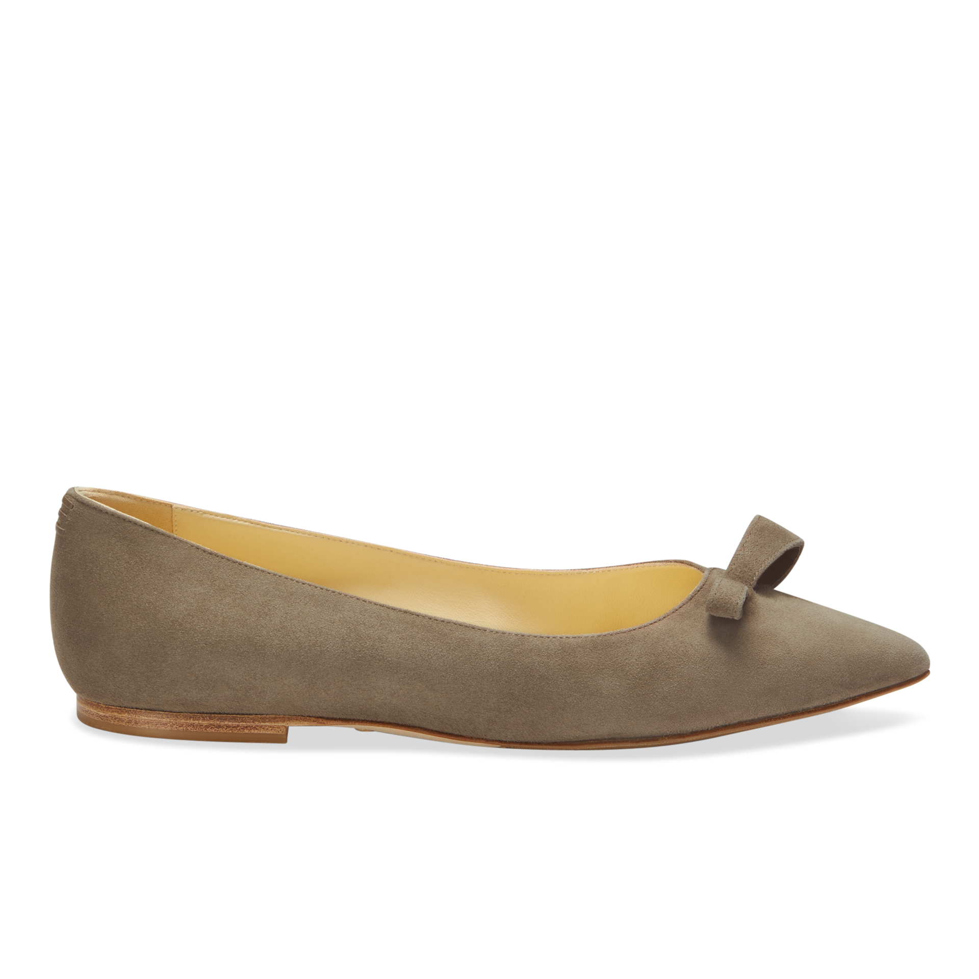 Sarah hot Flint Lana flats in taupe suede