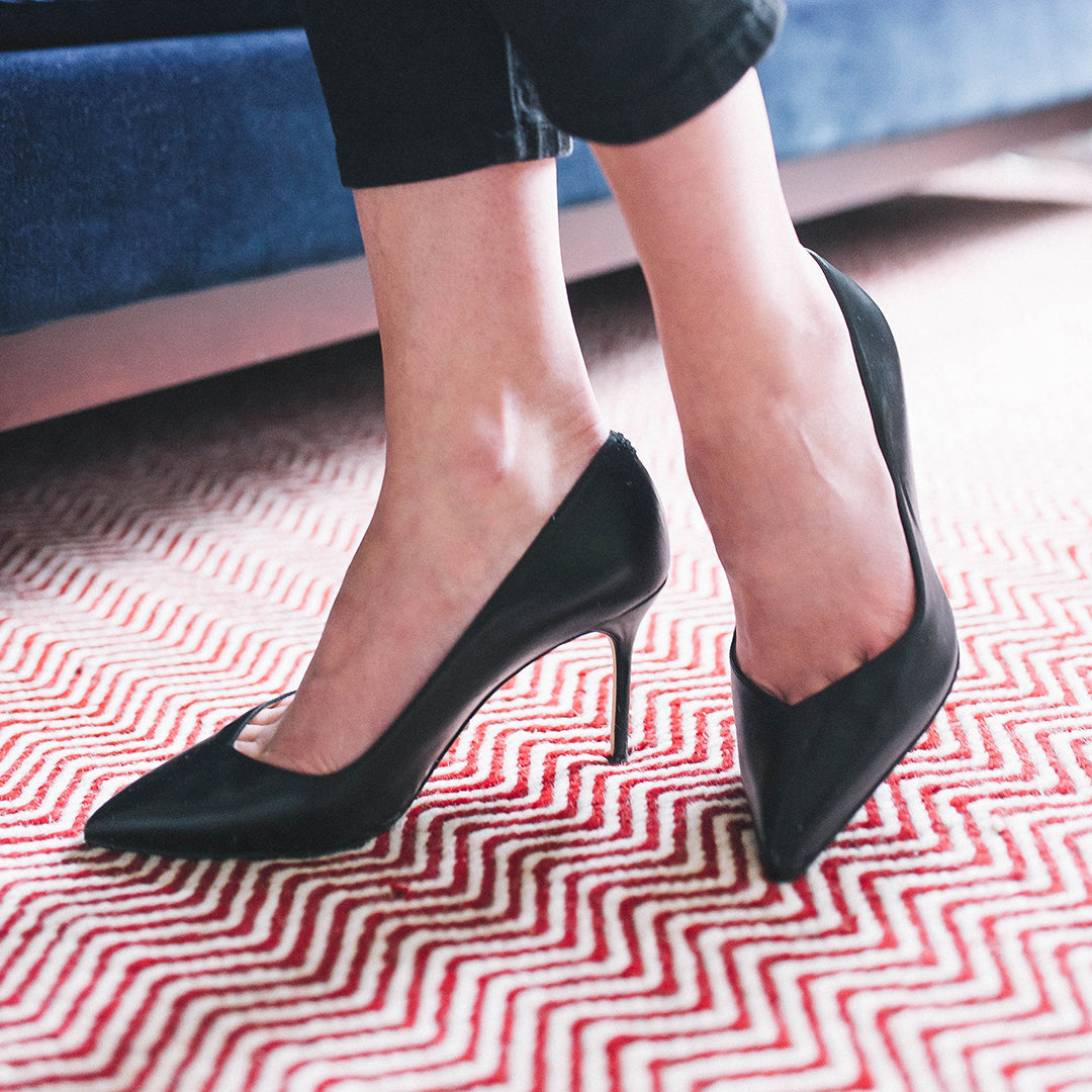 Van Eli Camila Ladies Black Leather 2 inch box Heel – Frankel's Designer  Shoes