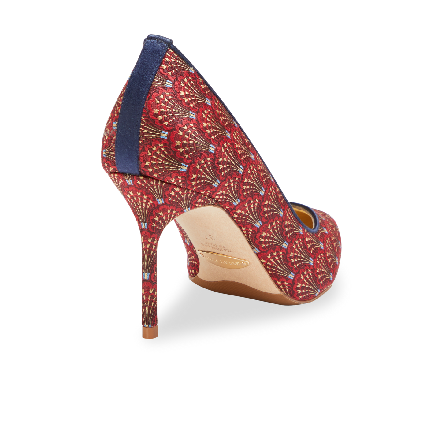 Perfect Pump 85 in Red Vienna Jacquard